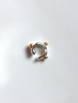 WIZWID:위즈위드 - [EN CE MOMENT:앙스모멍]Chunky Curve Earcuff (gold ball) WIZWID