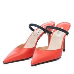WIZWID:위즈위드 - [att:에이티티][20%할인+20%쿠폰]Mule Heel  (MandarinRed) WIZWID