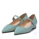 WIZWID:위즈위드 - [att:에이티티][10%쿠폰]MaryJane Flat  (LightTeal) WIZWID