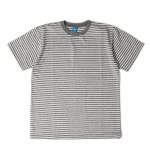 WIZWID:위즈위드 - [Good on:굿온]스트라이프 보더 반팔 티셔츠 - 메탈/화이트 WIZWID