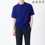 WIZWID:위즈위드 - [G.E.N.T:지이엔티]솔리드 케이블 반팔 R 니트 GK7204C WIZWID