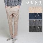 WIZWID:위즈위드 - [G.E.N.T:지이엔티]린넨 면 워싱 9부 밴딩 팬츠 GP8202C WIZWID