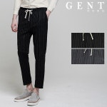 WIZWID:위즈위드 - [G.E.N.T:지이엔티]스트라이프 워싱 9부 밴딩 팬츠 GP8201C WIZWID