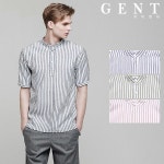 WIZWID:위즈위드 - [G.E.N.T:지이엔티]파스텔 ST 헨리넥 반팔 셔츠 GS8228C WIZWID