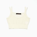 WIZWID:위즈위드 - [JMY:제이엠와이]LACE CROP SLEEVELESS KNIT TOP(7Color) WIZWID