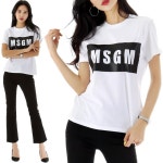 WIZWID:위즈위드 - [MSGM:엠에스지엠]MSGM 19SS 2641MDM95 화이트 티 WIZWID