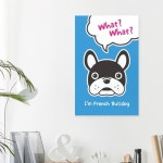 WIZWID:위즈위드 - [ADORARHOUSE:아도라하우스]캔버스액자 일러스트 아임 프렌치불독 D타입 35x55cm WIZWID