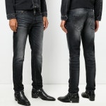 WIZWID:위즈위드 - [Saint Laurent Paris:생로랑파리]-디에고-국내배송-블랙 워싱 슬림진484433 Y805L 1407 WIZWID