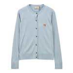 WIZWID:위즈위드 - [Maison Kitsune:메종 키츠네][메종 키츠네]Neck Cardigan_Aqua Verde WIZWID