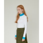 WIZWID:위즈위드 - [HAPPENING:해프닝][시즌오프50%할인][433]P.S. TURTLE NECK PULLOVER(WHITE) WIZWID