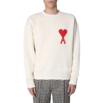 WIZWID:위즈위드 - [AMI:아미]Ami Round Neck Sweatshirt Fw19 H19j037746150 WIZWID