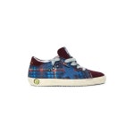 WIZWID:위즈위드 - [Golden Goose Deluxe Brand:골든 구스 디럭스 브랜드]Superstar Sneaker Check Blue Glitter Blue Star WIZWID