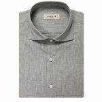WIZWID:위즈위드 - [Sortie:솔티]Melange gray wide collar Shirts (Gray) WIZWID