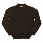 WIZWID:위즈위드 - [Sortie:솔티]14gg Open Collar Knit (Brown) WIZWID