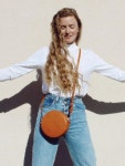 WIZWID:위즈위드 - [HYER GOODS:하이어 굿즈]Mini Shoulder Bag Tan Glazed Buffalo WIZWID