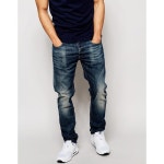 WIZWID:위즈위드 WIZWID:Jeans 3301 Slim Fit Blue Delm Stretch Mid Wash