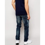 WIZWID:위즈위드 WIZWID:Jeans 3301 Slim Fit Blue Delm Stretch Mid Wash