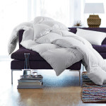 WIZWID:위즈위드 - [The Company Store:더 컴패니 스토어] Luxury Damask Baffled Comforter Light, Queen White WIZWID