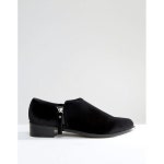 WIZWID:위즈위드 WIZWID:Flex Side Zip Velvet Flat Shoes