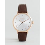 WIZWID:위즈위드 WIZWID:Arrow Rose Gold Brown Leather Watch A1091-2369