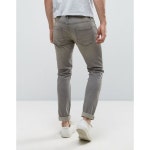 WIZWID:위즈위드 WIZWID:Skinny Jeans In Light Grey Wash