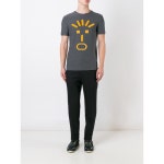WIZWID:위즈위드 WIZWID:Face Applique T-Shirt