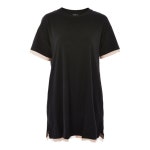 WIZWID:위즈위드 WIZWID:Petite Tulle Trim Tunic T-Shirt