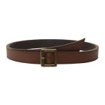 WIZWID:위즈위드 WIZWID:25mm Leather Belt With Heat Crease And Wrap Front 