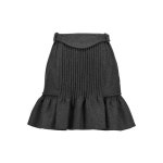 WIZWID:위즈위드 WIZWID:Kern Pintucked Wool-Blend Mini Skirt