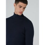 위즈위드 WIZWID:Navy Roll Neck Jumper
