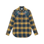 위즈위드 WIZWID:Camicia Di Plaid Con Ricamo