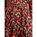 위즈위드 WIZWID:Ella Floral-Print Tie-Waist Cotton Dress