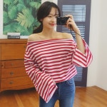 [여성] [바닐라세컨드]나나 오픈숄더 티셔츠 [바닐라세컨드]나나 오픈숄더 티셔츠