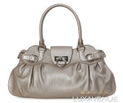 미스코코♥페라가모 간치니 AU-21 5370 메탈릭 레더 토트 숄더백 Ferragamo 필웨이