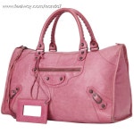 ◆상태양호◆발렌시아가가방 핑크계열 워크 모터백 중고가방 토드백 모터시티  Balenciaga