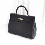 *신품수준 당일배송* ★ 에르메스M각인블랙금장켈리35cm HERMES