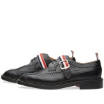 (파격가) 16 SS 톰브라운 블랙 삼색 삼선 그레인 가죽 레더 구두 Thom Browne