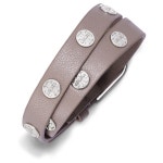 [토리버치]★신상★DOUBLE-WRAP LOGO STUD BRACELET Tory Burch