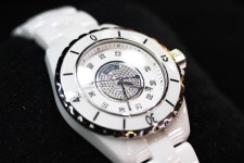 ㅁ신품급ㅁ 샤넬 J12 H2123 화이트세라믹 12P 다이아 풀셋33mm CHANEL