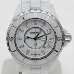 [베라스] *최상급* 샤넬 J12 화이트 33mm 다이아 H1628  CHANEL