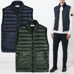 한점세일[럭스앤홀릭]*16FW*G0724 가먼트다이드 패딩조끼 Stone Island