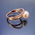 8-8.5mm천연진주반지/핑크골드/H1197 | Other Brand | 필웨이