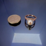 8-8.5mm천연진주반지/핑크골드/H1197 | Other Brand | 필웨이