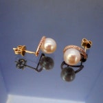 8-8.5mm천연진주귀걸이/14k핑크골드/H1197 | Other Brand | 필웨이