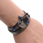 17FW_0628공용 더블랩프린팅스컬 팔찌465149_0A50B_1099 Alexander Mcqueen