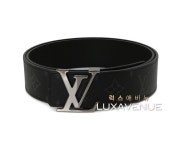 루이비통 블랙 모노 이클립스 로고 벨트 양면 실버 Louis Vuitton
