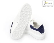≪해운대탑스타≫17FW알렉산더맥퀸44163 9095오버솔 화이트네이비남성 Alexander Mcqueen