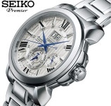 세이코 SNP139 프리미어 키네틱 퍼페츄얼 오토쿼츠 워치 Seiko 필웨이