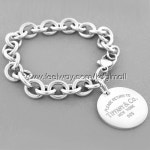 티파니앤코 팔찌 티파니 로고 실버 팔찌 SV925 18cm 상태좋음 TIFFANY & Co 필웨이