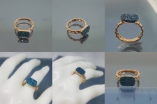 블루큐빅반지/로즈골드 3.5g/h1387 | Other Brand | 필웨이